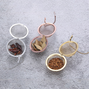 Envío Rápido: Colador de Té de Latón, Accesorios de Acero Inoxidable, Filtro de Malla, Bola de Té, Infusor de Té Dorado - Product Image 5