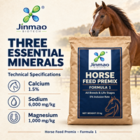 Prémélange Alimentaire pour Chevaux Jinmao Formule 1 en Poudre : Favorise la Nutrition avec des Acides Aminés, Minéraux et Oligo-éléments de Qualité Alimentaire