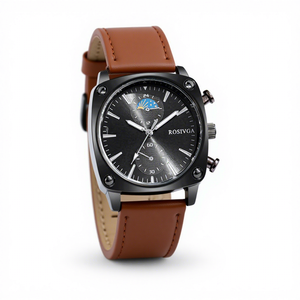 Montre chronographe à quartz de luxe pour homme Mouvement <span class=keywords><strong>SEIKO</strong></span> Boîtier en alliage et bracelet en silicone Cadran 35mm 3BAR Résistant à l'eau Style de fête - Product Image 1