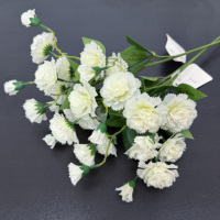 Fleurs artificielles de carnation effet naturel pour la Fête des Mères, arrangements floraux de mariage, corsages et décorations de bancs, vente en gros