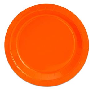 Juego de Vajilla Moderna para Fiestas en Color Naranja, 72 Piezas de Platos, Vasos y Servilletas de Papel, para 24 Personas - Product Image 4
