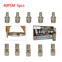 Raccord rapide pneumatique à verrouillage manuel de type C 20PSM 30PSM 40PSM, raccords de tuyauterie, accouplement de tuyau pneumatique, pièces de compresseur d'air