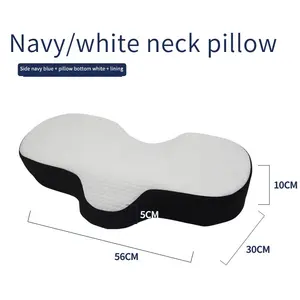 Bed Side Orthopedic Pillow Removable Cover New Bamboo Contour Back Stomach Sleep Memory Foam Pillow Orthopedic Head