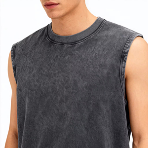 Camiseta sin Mangas Estilo Vintage de 230g, Suave, Cómoda, Corte Holgado, Ropa Casual, Playa, Deportes - Product Image 2