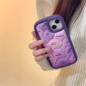 WOWCASE New Trendy Cute Puffer Phone Case Custom Cute Mobile Cover TPU Down Jacket Puffer Phone Case per Iphone 12 <span class=keywords><strong>13</strong></span> 14 Pro ma - Product Image 3