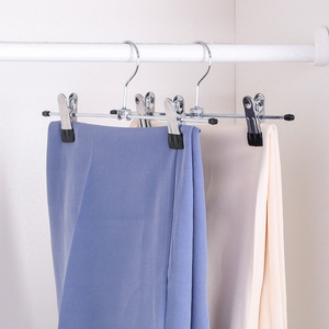 Cintres en métal ajustables pour pantalons, jupes et pantalons avec pinces - Product Image 6