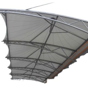 Abri de voiture moderne en acier avec toit en arche, revêtement PVC, imperméable, pour stationnement de véhicules - Product Image 1