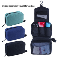 Sac de voyage suspendu pour hommes et femmes maquillage étanche cosmétique esthéticienne sac pliant salle de bain et douche organisateur