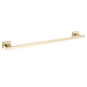 Set di 6 <span class=keywords><strong>Accessori</strong></span> per Bagno in Oro Spazzolato, Design Quadrato, Montaggio a Parete - Product Image 2