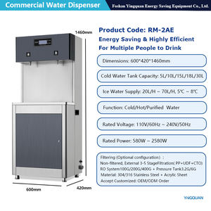 Dispensador de <span class=keywords><strong>Agua</strong></span> Vertical Eléctrico Inteligente Comercial de Alta Gama con Sistema de Filtración UF RO, <span class=keywords><strong>Agua</strong></span> Fría/Caliente para Uso en Exteriores - Product Image 3