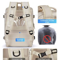 Sac à dos de voyage grande capacité pour femme, sac à dos multifonctionnel, sac de voyage décontracté pour affaires, sac d'école pour étudiants