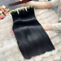 Lot de Cheveux Humains Indiens Double Drawn Grade 12A, Raides Comme des Baguettes, Vierge Non Traitée, pour Salons de Beauté (Vente en Gros)