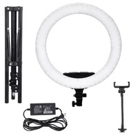 Anneau de selfie 18 pouces led remplir les lumières vidéo photographie en direct anneau de beauté professionnel audio vidéo et kit d'éclairage