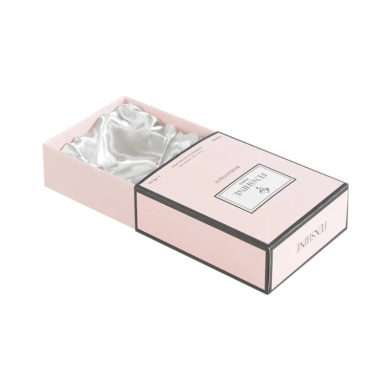 Großhandels preis Factory-Direct Recycled Parfüm Kosmetik Geschenk Schublade Stil Verpackung Geschenk box Mit Satin Insert Geschenk box