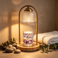 Elektrische Aromatherapie-Kerzenwärmerlampe aus Massivholz, dimmbar, warmes Schlafzimmerlicht für den Großhandel ab Werk