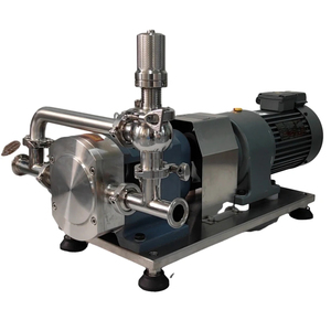 Pompa Transfer Lobe putar kualitas makanan, baja tahan karat SS304 SS316L dengan frekuensi variabel <span class=keywords><strong>Motor</strong></span> tahan ledakan