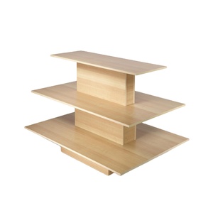 Commercio all'ingrosso della fabbrica di HIKUYA 3 tier tavolo quadrato rettangolo tavolo di legno al dettaglio tavolo da esposizione <span class=keywords><strong>per</strong></span> <span class=keywords><strong>gioielleria</strong></span> negozio di vestiti - Product Image 1