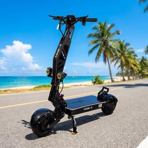 Trottinette électrique tout-terrain 11 pouces 8000W 100 km/h 72V 40Ah à double moteur longue portée pliable et portable pour l'aventure en plein air - Product Image 1