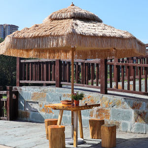 Ensemble <span class=keywords><strong>table</strong></span> et chaises d'extérieur <span class=keywords><strong>avec</strong></span> dentelle, <span class=keywords><strong>parasol</strong></span> de plage pour la pluie <span class=keywords><strong>parasol</strong></span> d'extérieur personnalisé luxueux support chaume parapluies de plage/ - Product Image 4