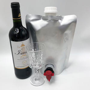 Pochette en aluminium debout avec grand bec avec valve Sac refermable thermoscellable pour vin rouge bière jus boisson - Product Image 5