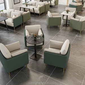 Meubles commerciaux de luxe Ensembles de <span class=keywords><strong>restaurant</strong></span> confortables Hôtel Café Salle à manger Bar Canapé Chaises <span class=keywords><strong>Banquette</strong></span> - Product Image 2