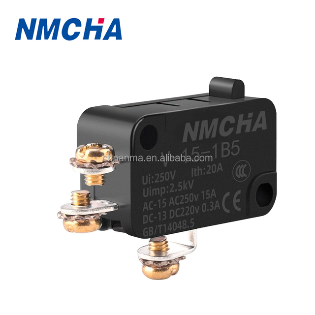Micro Door Switch for Microwave & Refrigerator SPDT Circuit IP65 Rated 250V 21A Made of Plastic