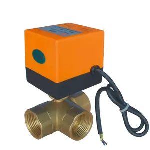 C500 copper brass bronze 2 Way Micro motorized actuator 1/2" 3/4" 1" BSP NPT 5v 24V 220V 110v dc ac thread electric ball valve