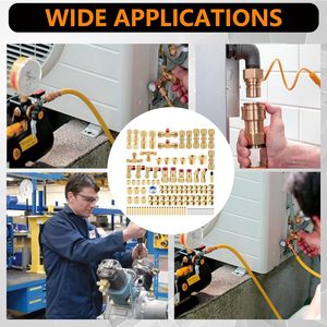 <span class=keywords><strong>Kit</strong></span> de réparation d'assortiment de raccords de tuyauterie en nylon à compression DOT pour camion, raccords rapides de tuyauterie de 1/4\", 1/8\", 3/8\", 1/2\" - Product Image 5