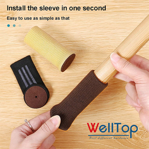 WELLTOP - Protectores <span class=keywords><strong>de</strong></span> Patas <span class=keywords><strong>de</strong></span> Mesa y <span class=keywords><strong>Silla</strong></span>, Antideslizantes, Color Marrón, para Pisos, Fundas para Patas <span class=keywords><strong>de</strong></span> Muebles <span class=keywords><strong>de</strong></span> <span class=keywords><strong>Escritorio</strong></span> - Product Image 5
