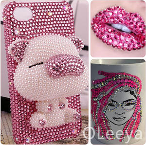 Oleeya Bulk Strass <span class=keywords><strong>Cire</strong></span> Pomme SS6- SS20 Sparkle Flatback Non Hotfix Crystal pour décorations de gobelets - Product Image 6