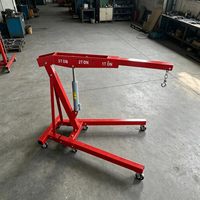 Mini-grue de réparation automobile à bras unique, 2 tonnes, 3 tonnes, mobile, pliable, hydraulique, pour moteur de voiture