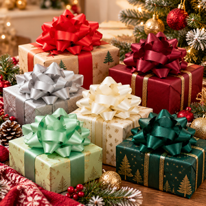 Paquete de 6 Lazos de Regalo Navideños en Forma de Estrella, de PP, Origen Vietnam, Ahorro en Aranceles, Venta al por Menor en EE. UU. - Product Image 2