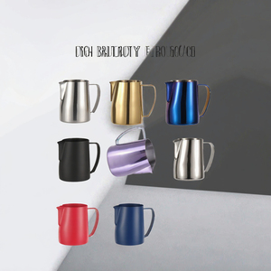 Pichet à lait en alliage d'aluminium de 450 ml, pichet à mousse de lait pour café, latte, cappuccino, crème de lait pour adultes, maintien au chaud de 6 à 12 heures - Product Image 3