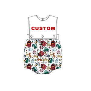 बच्चे सर्दियों के जम्पसूट कस्टम पैटर्न पोशाक के साथ छोटे सिबिंग मिलान कस्टम कढ़ाई बुलबुला कस्टम रोपर लड़कों के कपड़े - Product Image 2