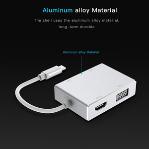 Hub USB3.1 Type C 4 in 1 Multifunzione Xput con Adattatore Multiporta, HDMI 4K, VGA, <span class=keywords><strong>DVI</strong></span> e Porta di Espansione USB3.0 per Laptop - Product Image 5