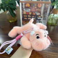 Porte-clés en peluche OEM ODM, animaux mignons (chiot, canard, crocodile), jouet en peluche, pendentif de sac, vente en gros usine