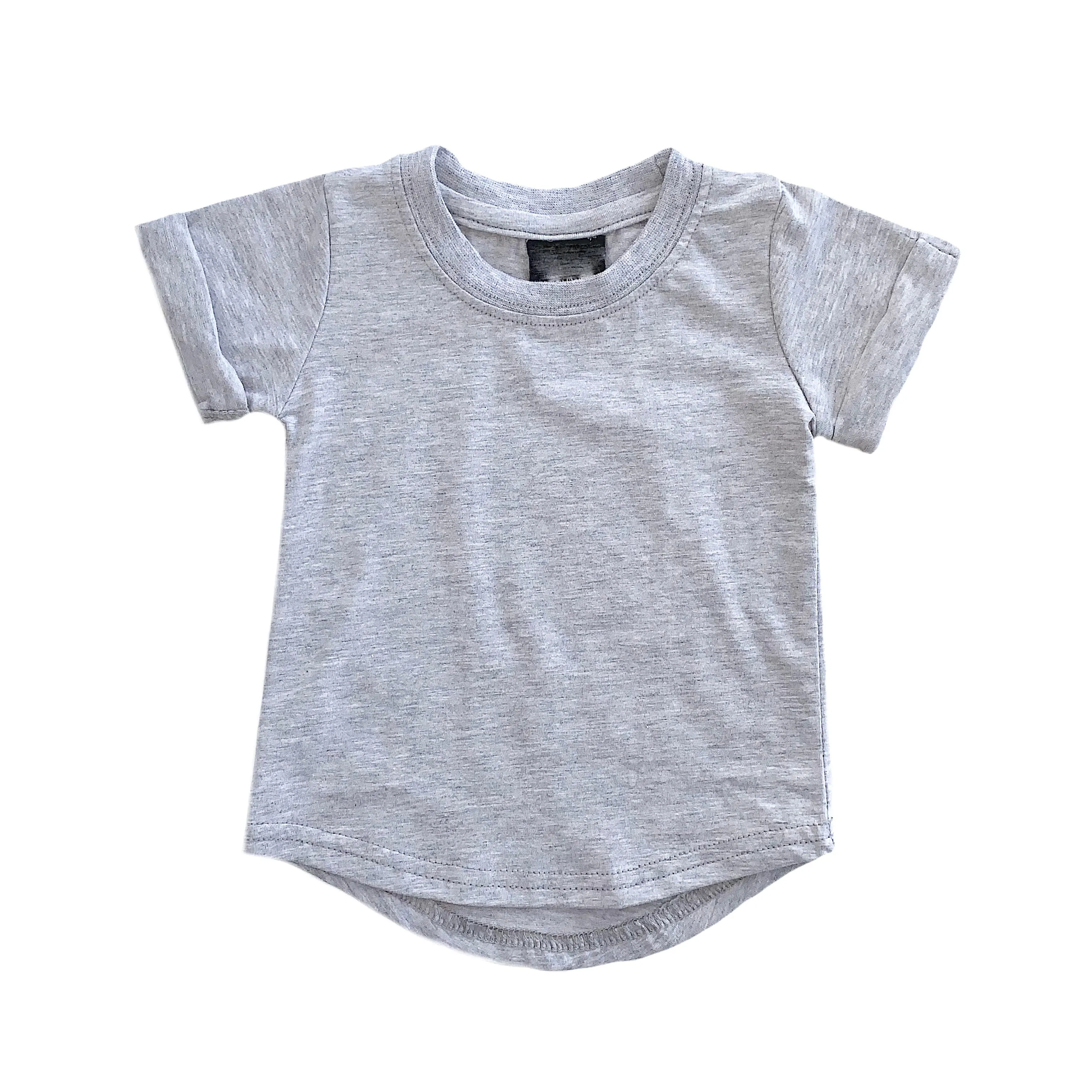 Модные футболки для младенцев вафельный хлопок летние детские топы с коротким рукавом Однотонная Одежда для новорожденных