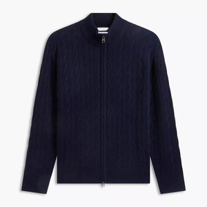 Cárdigan de punto personalizado para hombre con hilo de primera calidad y múltiples opciones de color para ropa de invierno, cárdigan con botones a la moda para hombre - Product Image 5