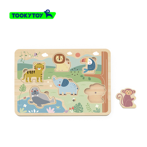 TOOKY Jouet En Bois Son Animal Carton Cadre Puzzle Puzzle Jouet Éducatif En Bois - Product Image 2