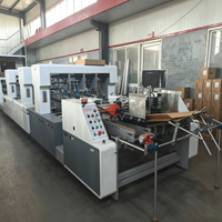 Nueva Máquina Plegadora y Encoladora de Fondo Automática de Alta Velocidad Oray para Embalaje de Cajas de Cartón Corrugado