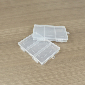 Transparent Plastic <b>Storage</b> <b>Box</b> 3 Compartment Rectangular With Lid For Tools Hardware Samples Organizing <b>Small</b> Parts Display - Product Image 4