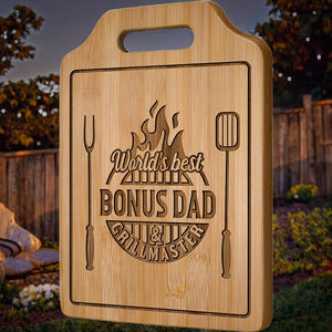Tabla de Cortar de Bambú Grabada, Regalos para Papá en su Cumpleaños o el Día del Padre. - Product Image 2