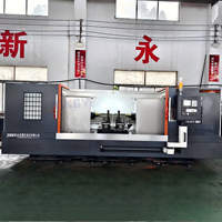 Machine à percer horizontale CNC XU60 à double broche pour perçage d'extrémités d'arbre, usage intensif