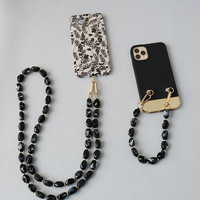 Universel Acrylique Téléphone Cas Bracelet Corde Coloré Gemme Téléphone Couverture Décoration Lanière Dragonne Main Chaîne