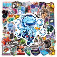 50 Pegatinas de Graffiti de Controladores de Videojuegos Clásicos, Impermeables, Autoadhesivas, de Vinilo PVC para Decorar Botellas de Agua y Patinetas