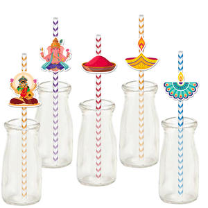 Nuevos regalos del Festival <span class=keywords><strong>de</strong></span> los faroles indios, pajitas <span class=keywords><strong>de</strong></span> <span class=keywords><strong>papel</strong></span> desechables y accesorios <span class=keywords><strong>de</strong></span> decoración <span class=keywords><strong>de</strong></span> Diwali, vajilla y decoraciones para fiestas - Product Image 2