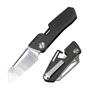 Hongrui Mécaniste Aviation Poignée En Aluminium Couteau De Poche DIY Laser Gravé Survie Couteau Pliant <span class=keywords><strong>EDC</strong></span> Camping Clip Boîte Cadeau - Product Image 1