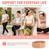 Ceinture de soutien de grossesse OEM en nylon fin, réglable, taille unique, pour activités de plein air, confort prénatal, usage quotidien