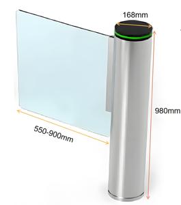 Tourniquet piétonnier automatique de porte de vitesse de contrôle d'accès de sécurité d'entrée de porte de barrière d'oscillation d'or - Product Image 2