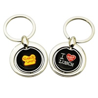 Porte-clés Spinner Personnalisé en Alliage de Zinc, Léger, Étanche et Écologique, Style Dessin Animé Vintage, Vente en Gros Promotionnelle